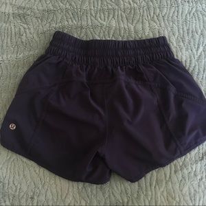 Deep Purple Lululemon Tracker Shorts Size 6